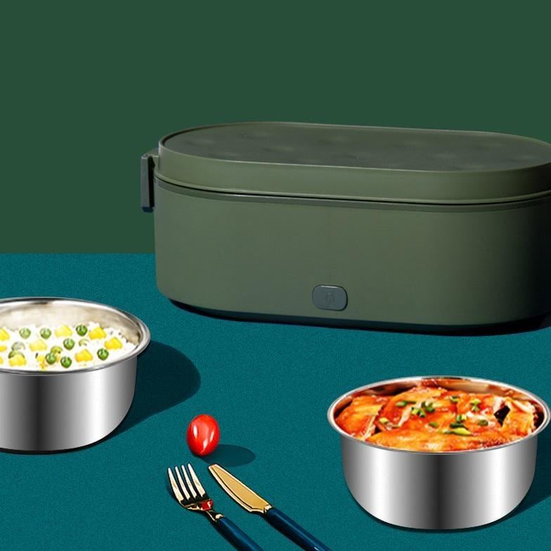 Ланч-бокс WarmBox з підігрівом від USB 0,8 л Зелений (2437200906) - фото 2 Ланч-бокс WarmBox з підігрівом від USB 0,8 л Зелений (2437200906) - фото 2