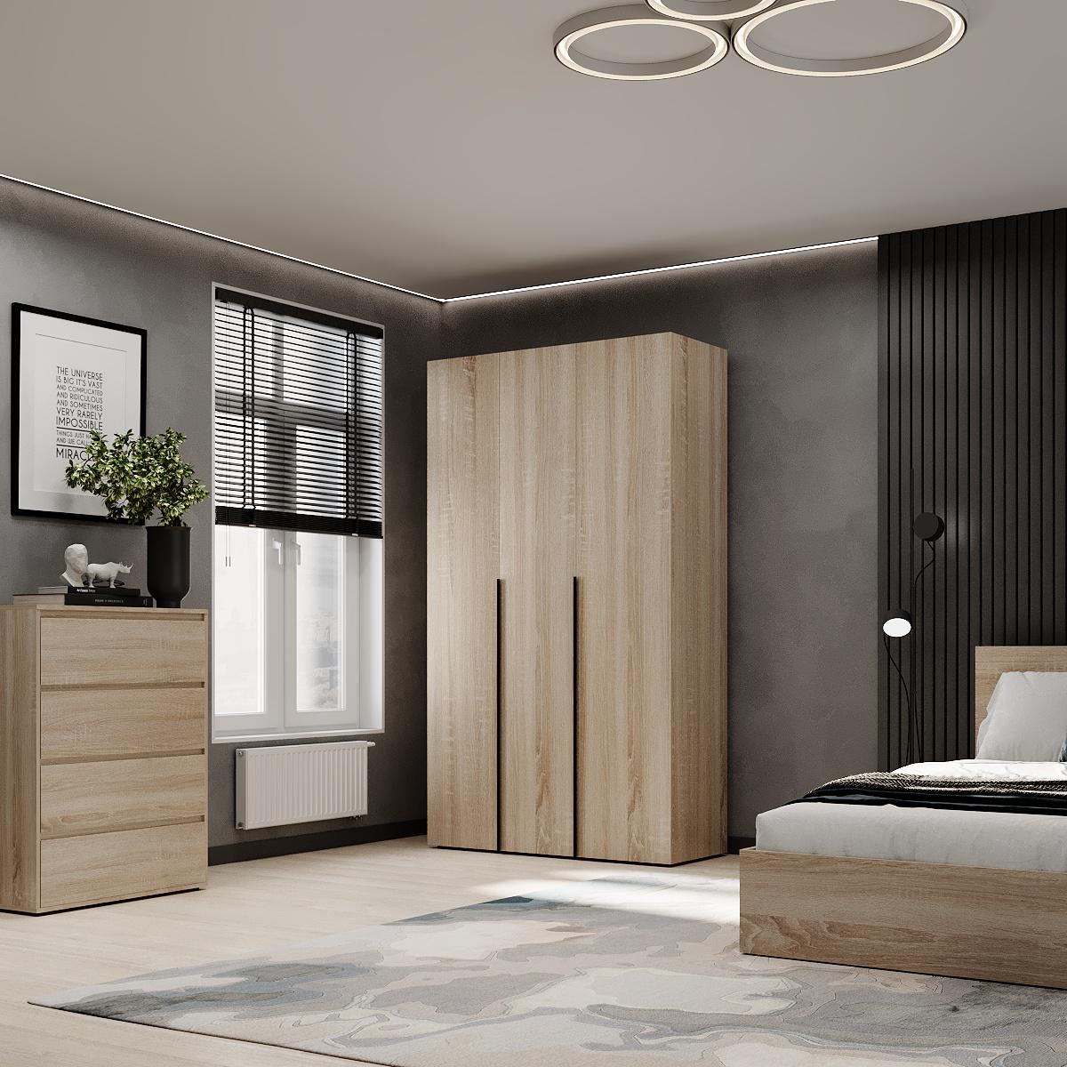 Шкаф распашной комбинированный ART IN HEAD №12 Light 1200x500x2200 мм Дуб Сонома светлый (GALTK01213000000) - фото 4 Шкаф распашной комбинированный ART IN HEAD №12 Light 1200x500x2200 мм Дуб Сонома светлый (GALTK01213000000) - фото 4