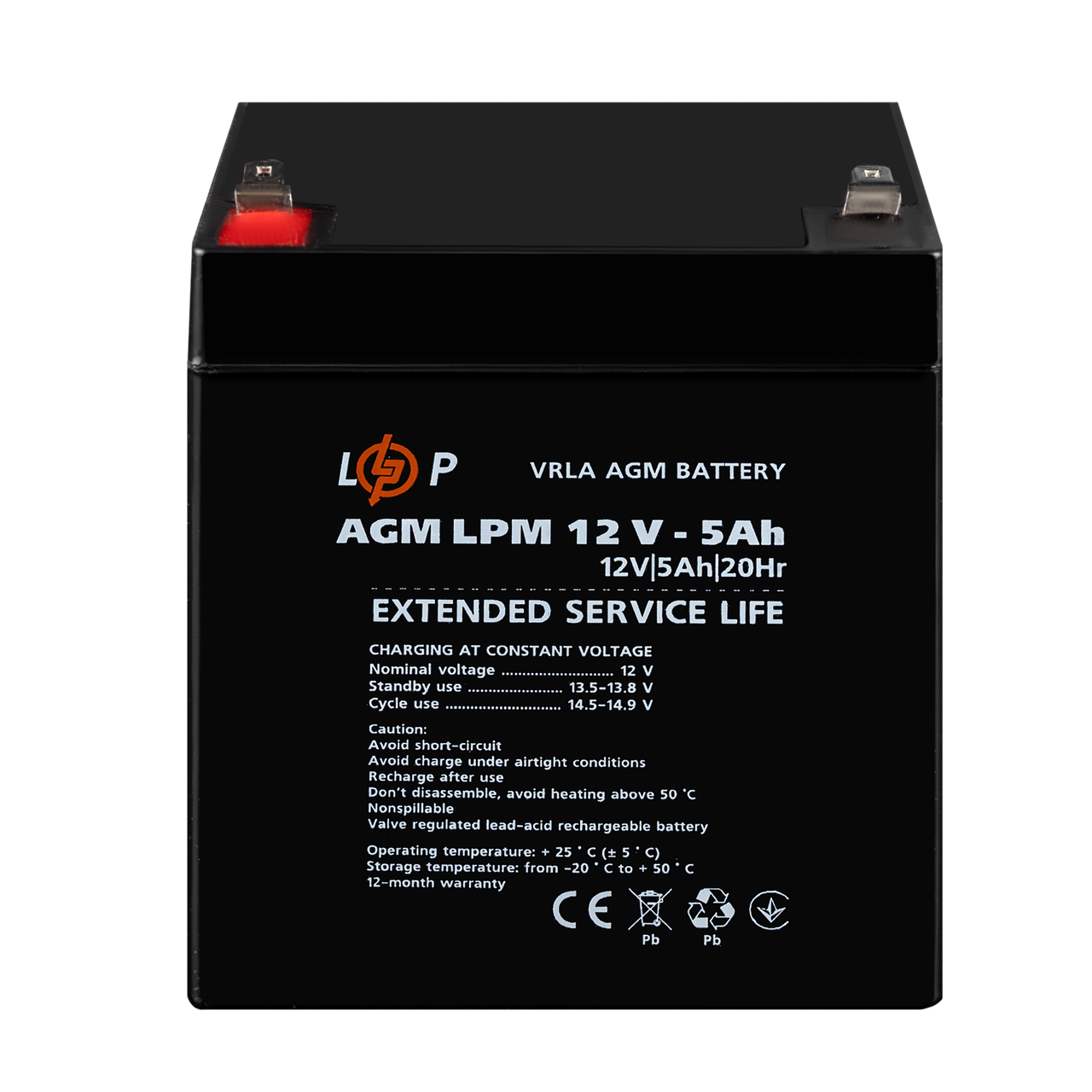 Акумулятор AGM LPM 12V-5 Ah (28152571) - фото 2