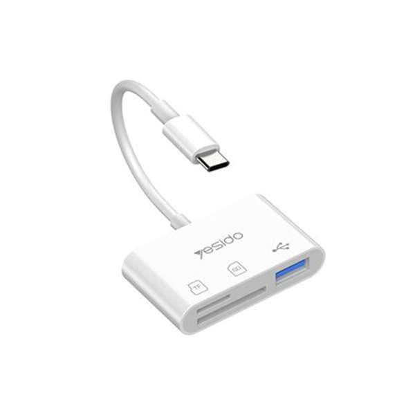 Перехідник Yesido GS16 OTG Type-C до USB 3.0/SD/TF