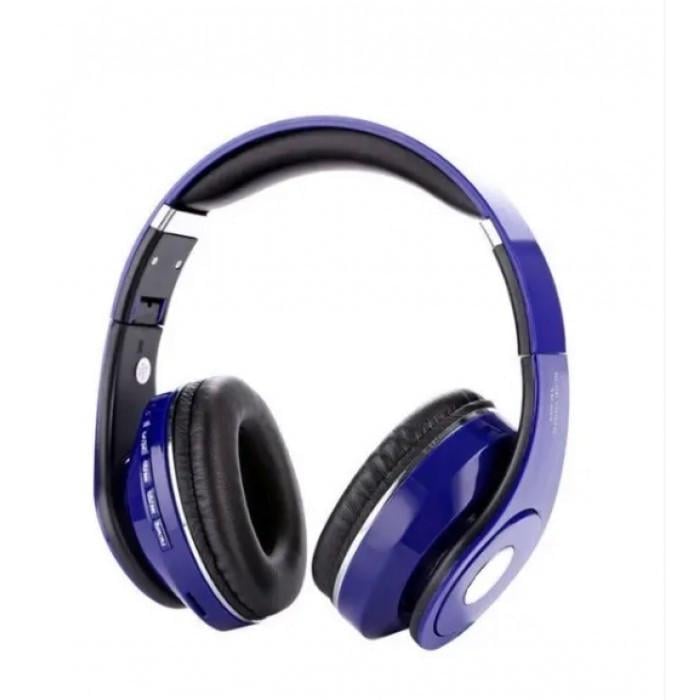 Навушники бездротові MDR TM 003S BT Bluetooth microSD Mp3 Синій (1664253455)