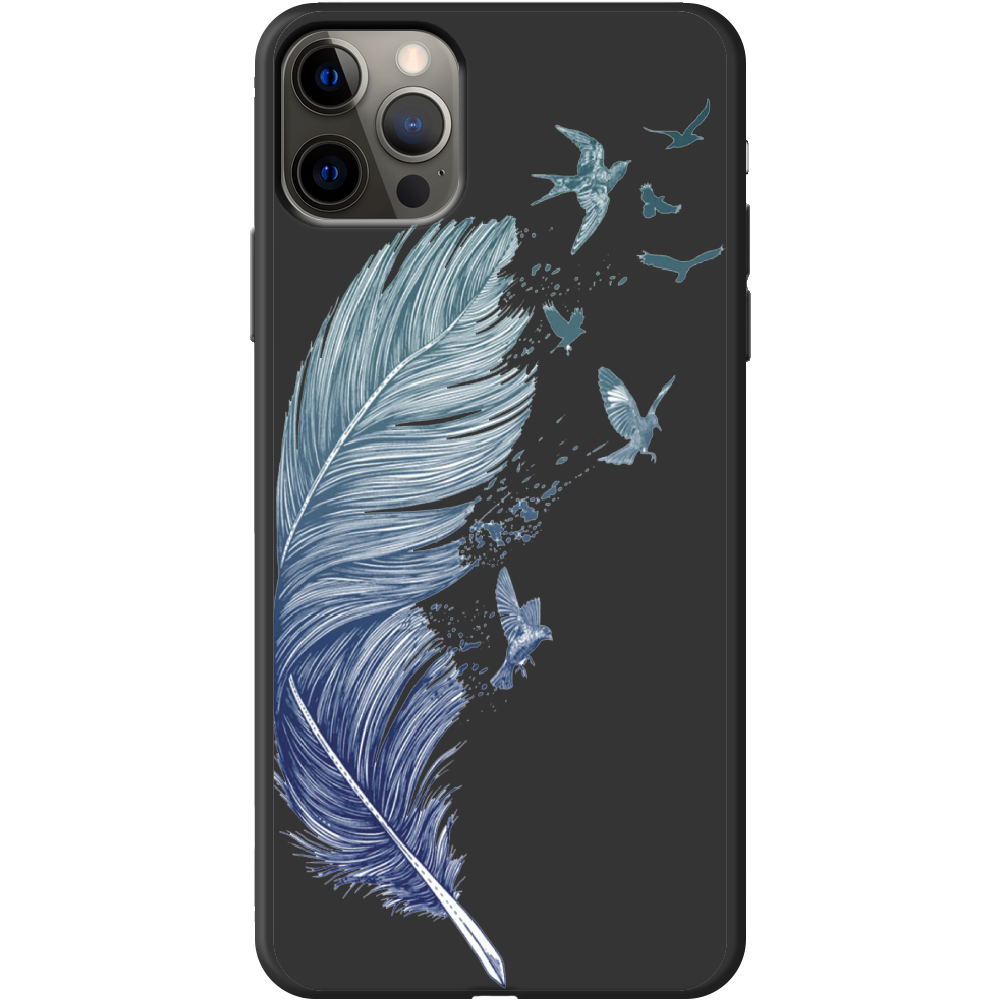 Чехол Boxface iPhone 12 Pro Max Feather Черный силикон (41085-cc38-41090)