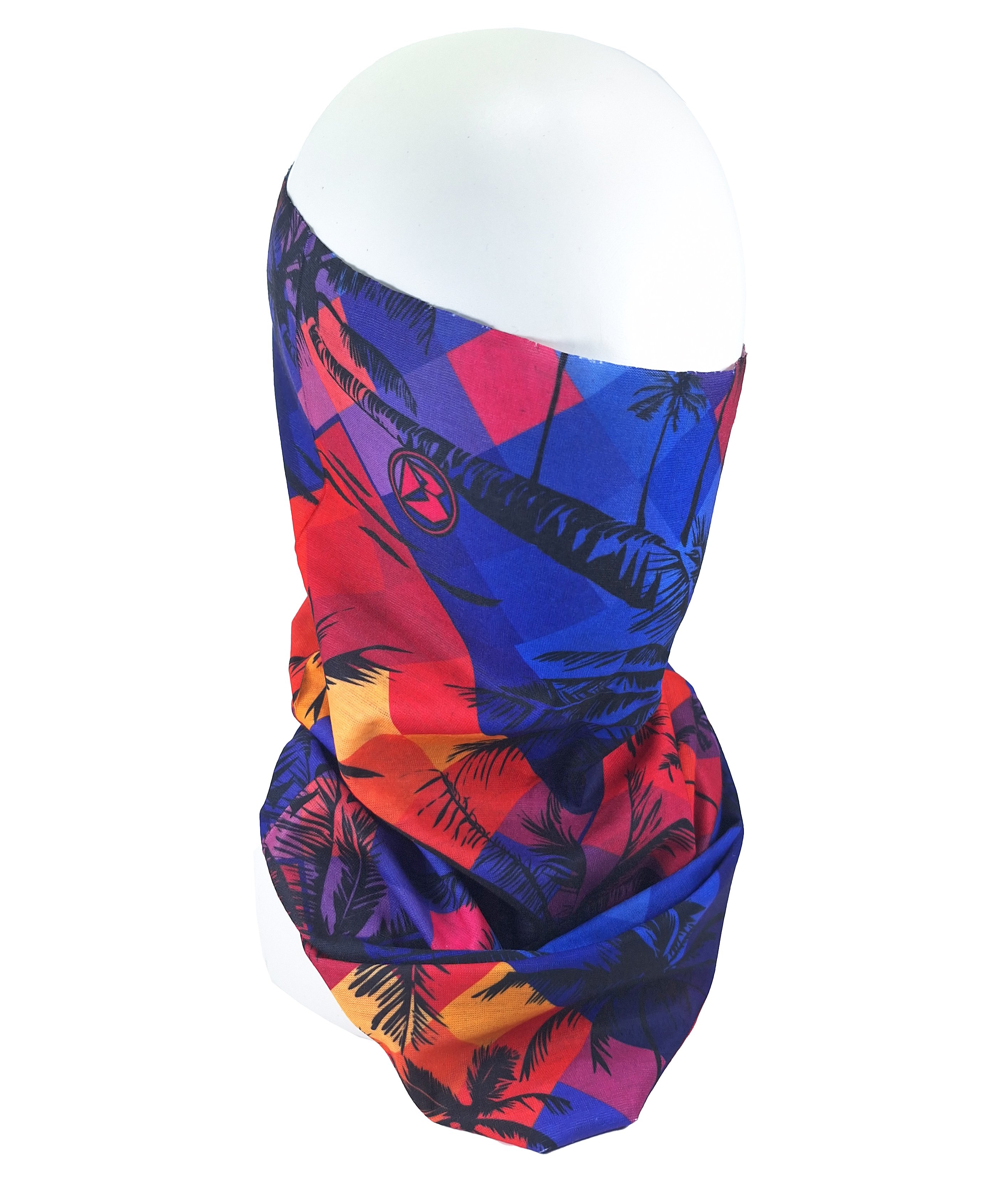Баф для велосипеда Пальмы 24,5х49 см Красный-синий (G0002766)