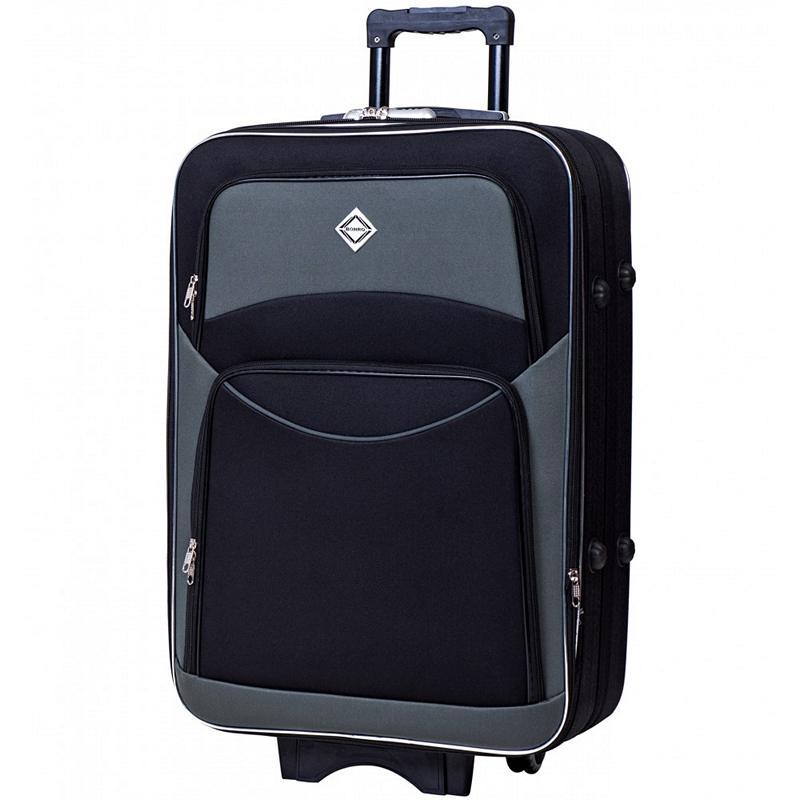 Комплект чемоданов 001 3 шт. Черно-серый (333249) - фото 3