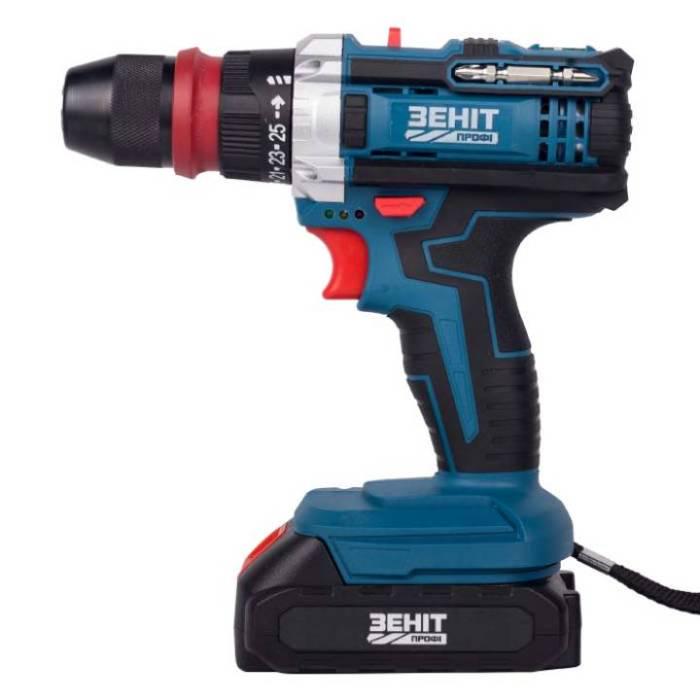 Шуруповерт акумуляторний Зеніт Профі ЗПША-21/20 DFR Профі 21V 2000 mAh Blue (853783) - фото 2