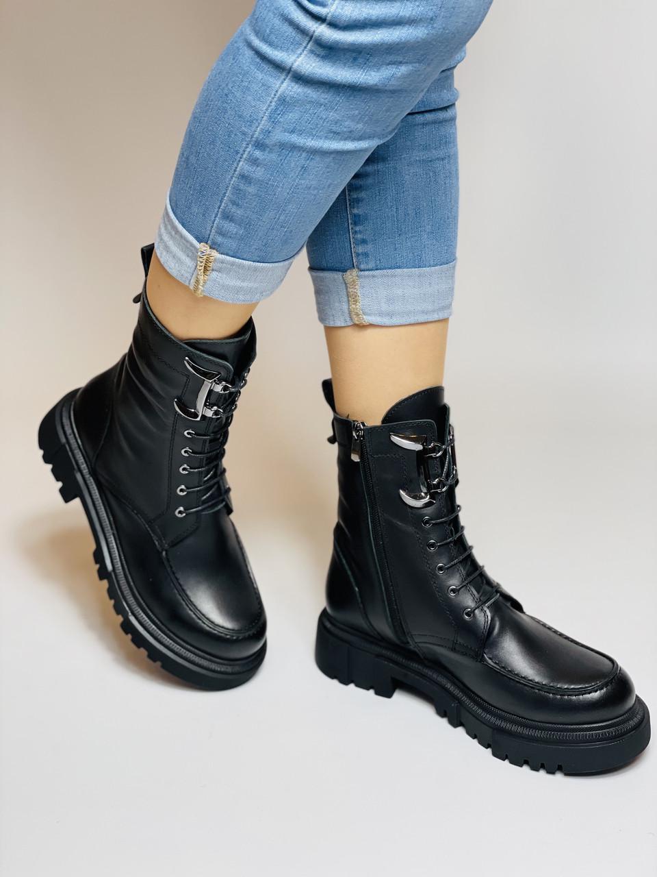 Ботинки женские зимние Evromoda р. 37 24,0 см Черный (2727) - фото 3 Ботинки женские зимние Evromoda р. 37 24,0 см Черный (2727) - фото 3