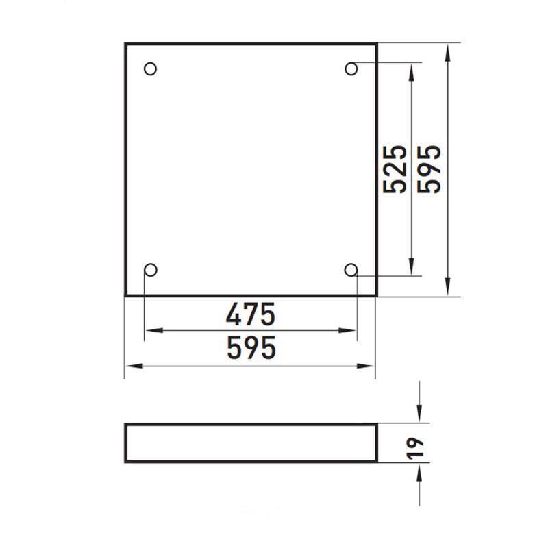 Панель світлодіодна E.NEXT e.LED Surface 600.Opal 36W 3000lm 6500K 595x595x19 мм з опаловим розсіювачем IP20 (l0850006) - фото 3 Панель світлодіодна E.NEXT e.LED Surface 600.Opal 36W 3000lm 6500K 595x595x19 мм з опаловим розсіювачем IP20 (l0850006) - фото 3