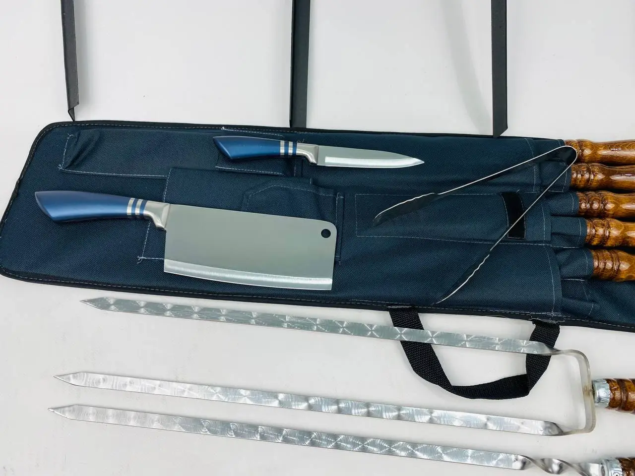 Набір шампурів у м'якому чохлі Приклад №2 з нержавіючої сталі (2-10-NB-2233) - фото 8 Набір шампурів у м'якому чохлі Приклад №2 з нержавіючої сталі (2-10-NB-2233) - фото 8