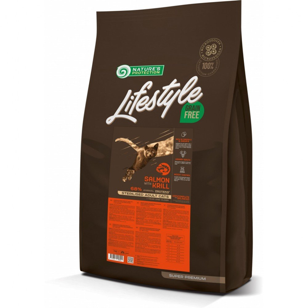 Корм сухий беззерновий Lifestyle для стерілізованих дорослих котів 7 кг з наповнювачем 3 кг (21027442)