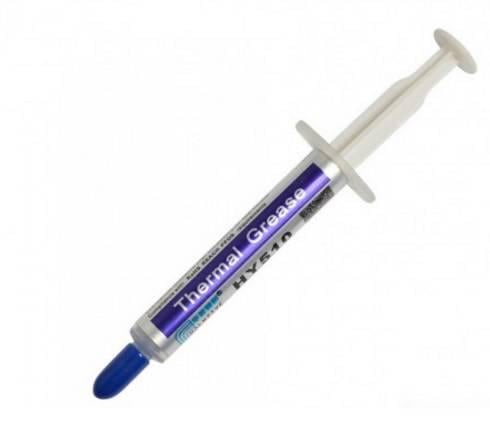 Паста термопровідна HY-510 Q40 шприц > 1 93W/m-K <0,225 ° C-in2/W -30 ° ≈300 ° OEM 2 г Grey (27585)