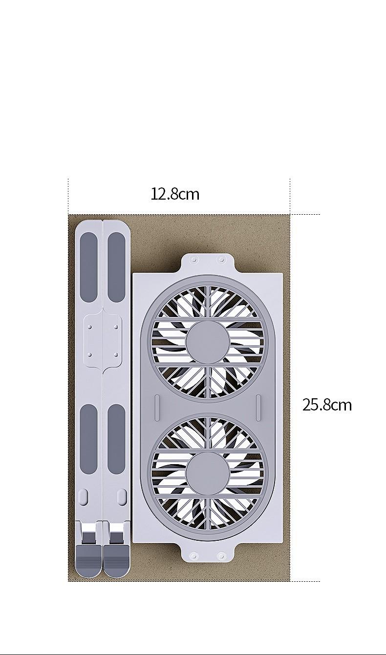 Подставка для ноутбука/планшета портативная Ice Vibe Pad с охлаждением и подсветкой Aluminium alloys Silver (VA-P11F-SR) - фото 3 Подставка для ноутбука/планшета портативная Ice Vibe Pad с охлаждением и подсветкой Aluminium alloys Silver (VA-P11F-SR) - фото 3