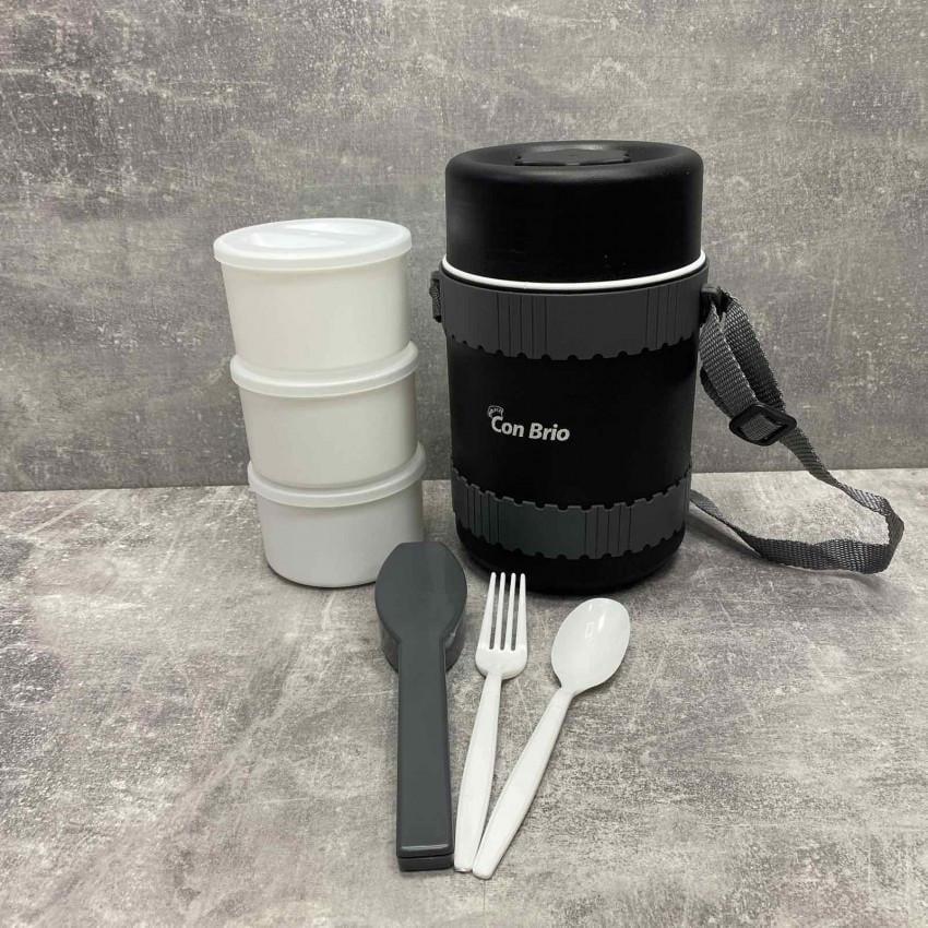 Термос пищевой Con Brio CB-359 1,8 л Черный (1721761163) - фото 2