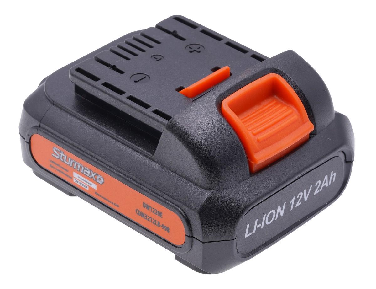 Аккумулятор Li-Ion 12В 2,0 Ач Sturmax CDM3212LB-998 - фото 6 Аккумулятор Li-Ion 12В 2,0 Ач Sturmax CDM3212LB-998 - фото 6