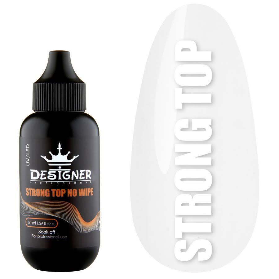 Топовое покрытие Designer Professional Strong Top No Wipe без липкого слоя 50 мл
