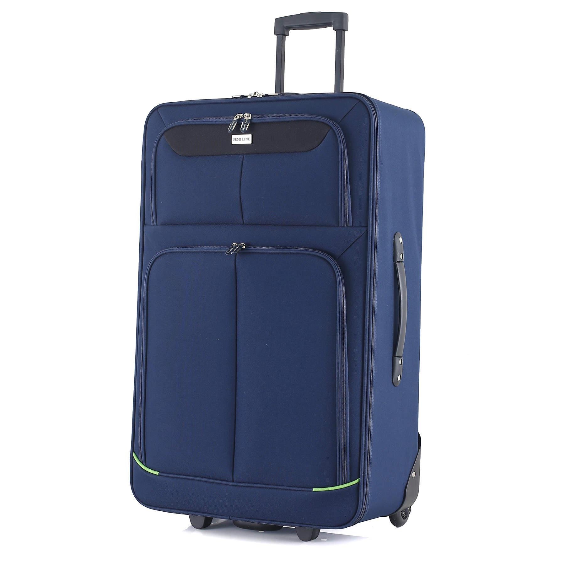 Чемодан SEMI LINE 28" L Blue/Green Lines (T5755-3)
