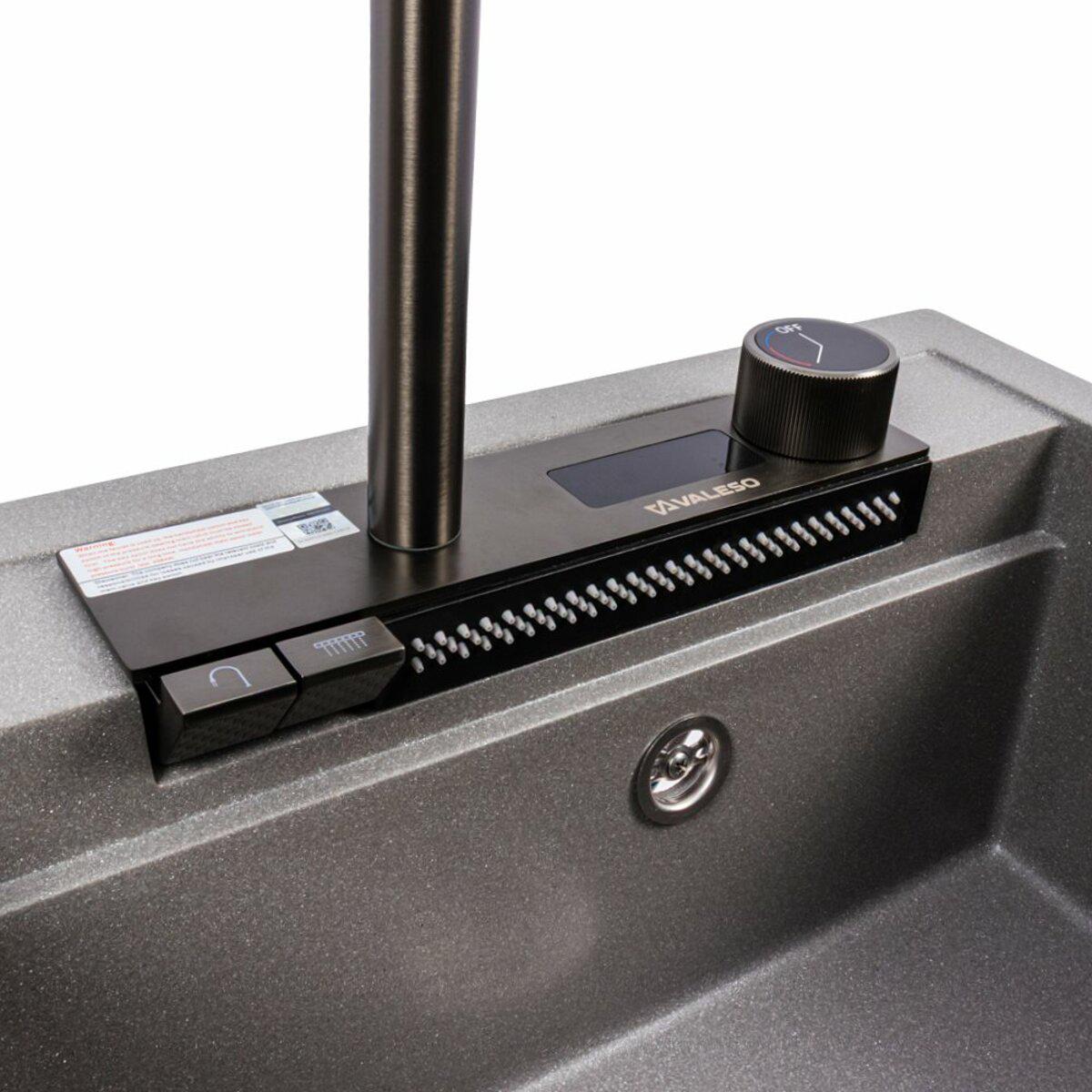 Мийка для кухні гранітна Valeso VIVA 5149 Сірий мусон матовий (033303) - фото 7 Мийка для кухні гранітна Valeso VIVA 5149 Сірий мусон матовий (033303) - фото 7