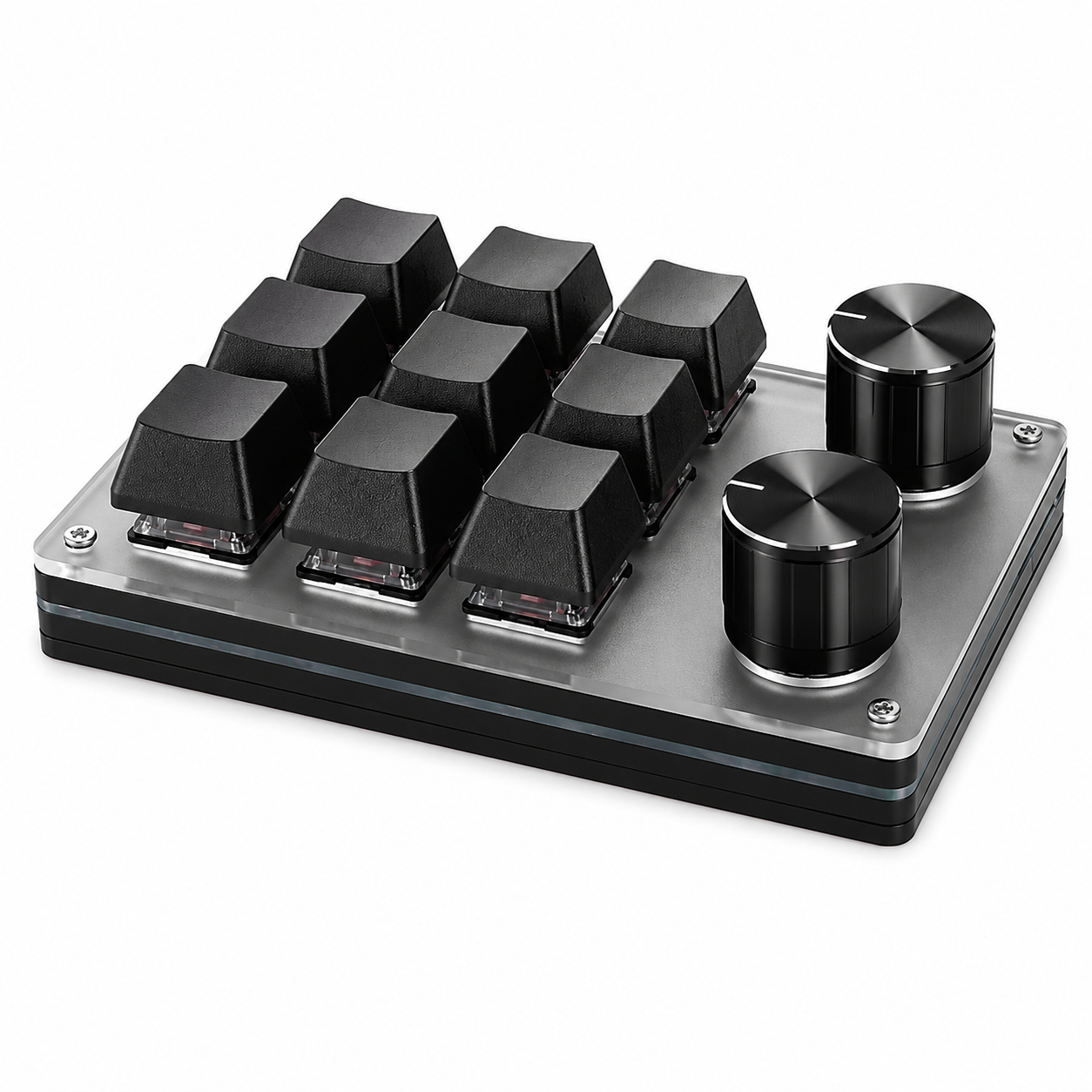 Клавіатура механічна програмована USB/Type-C 9 клавіш та 2 енкодери Чорний (1012-201-00)