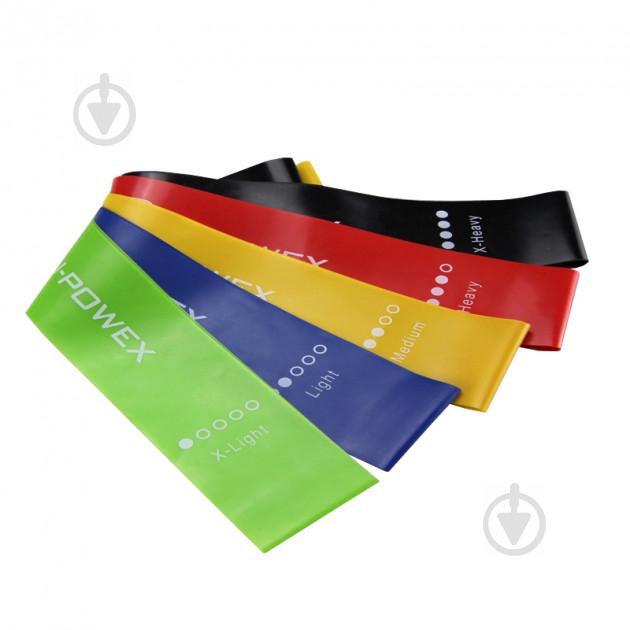 Набор лент-эспандеров резинок для фитнеса UPowex 5 шт Разноцветные (R0231)