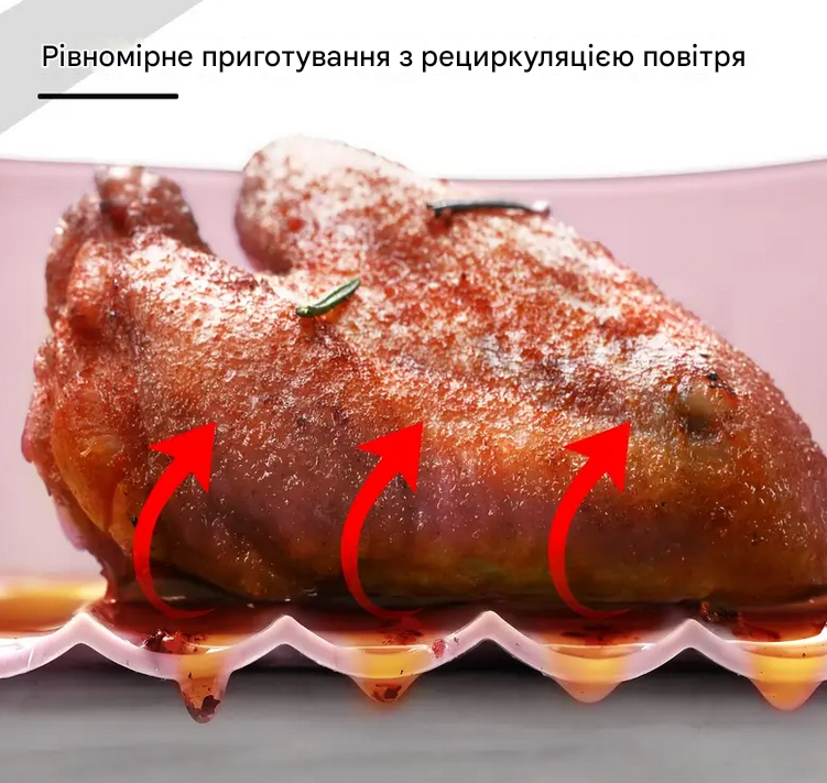 Форма силиконовая для аэрогриля ребристая мультипечи прямоугольная Красный (SAM-317) - фото 9