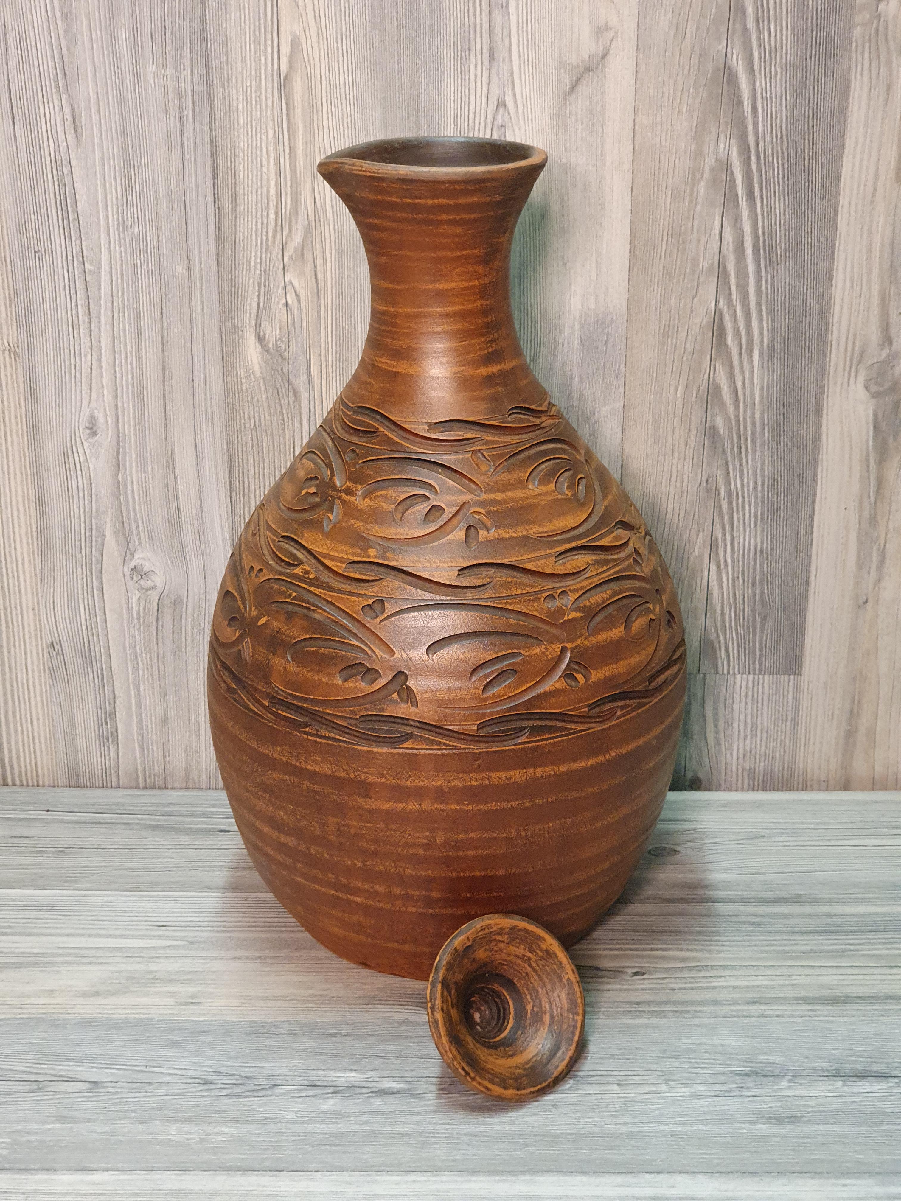 Штоф из красной глины (5087) - фото 2 Штоф из красной глины (5087) - фото 2