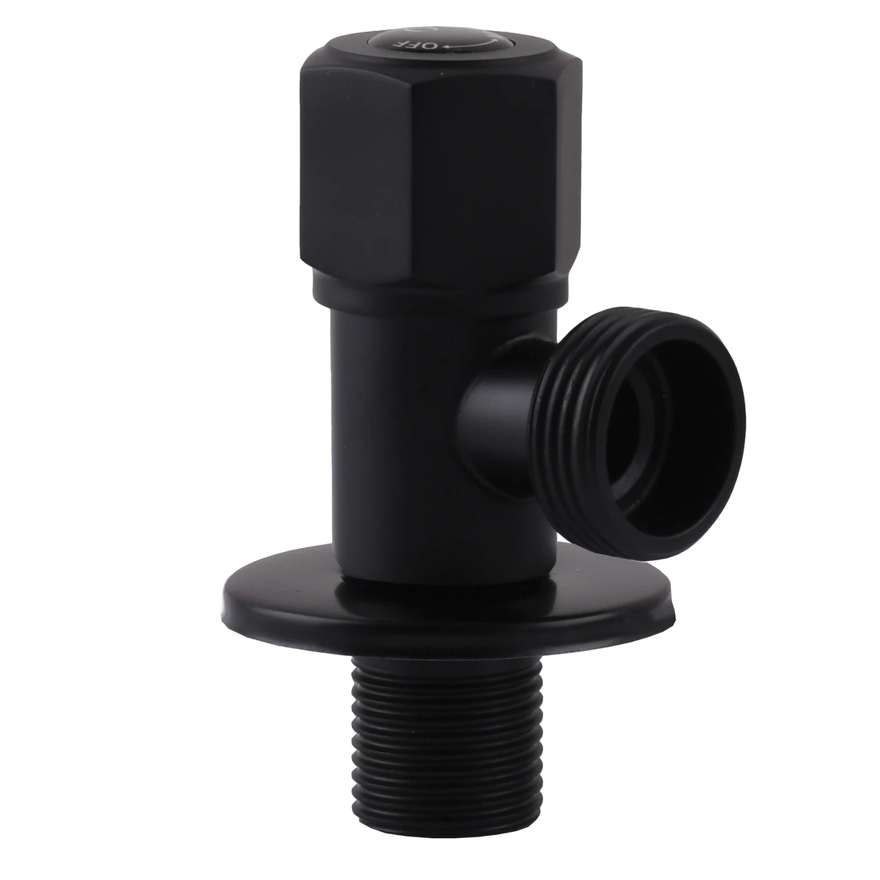 Кран шаровой угловой Professional 1/2"X3/4" NV-QP888 Black (1200000231)