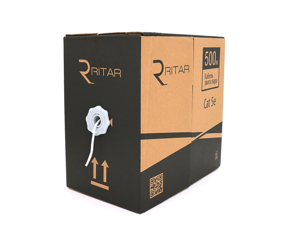 Кабель Ritar КВП UTP 2x2x0,5 мм CCA 500 м Grey (KVPRTCCA205500Gr)