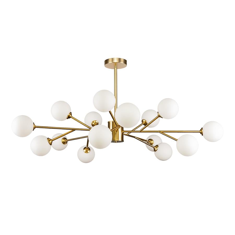 Люстра молекула потолочная Levistella 7529806-15 BRZ/WH бронзовый плафон Белый