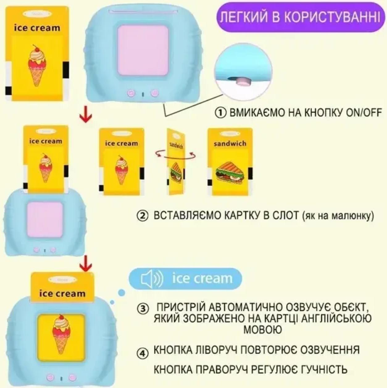 Детский интерактивный планшет с карточками для изучения английского языка 224 слова/карточки которые говорят (KAR224) - фото 4 Детский интерактивный планшет с карточками для изучения английского языка 224 слова/карточки которые говорят (KAR224) - фото 4