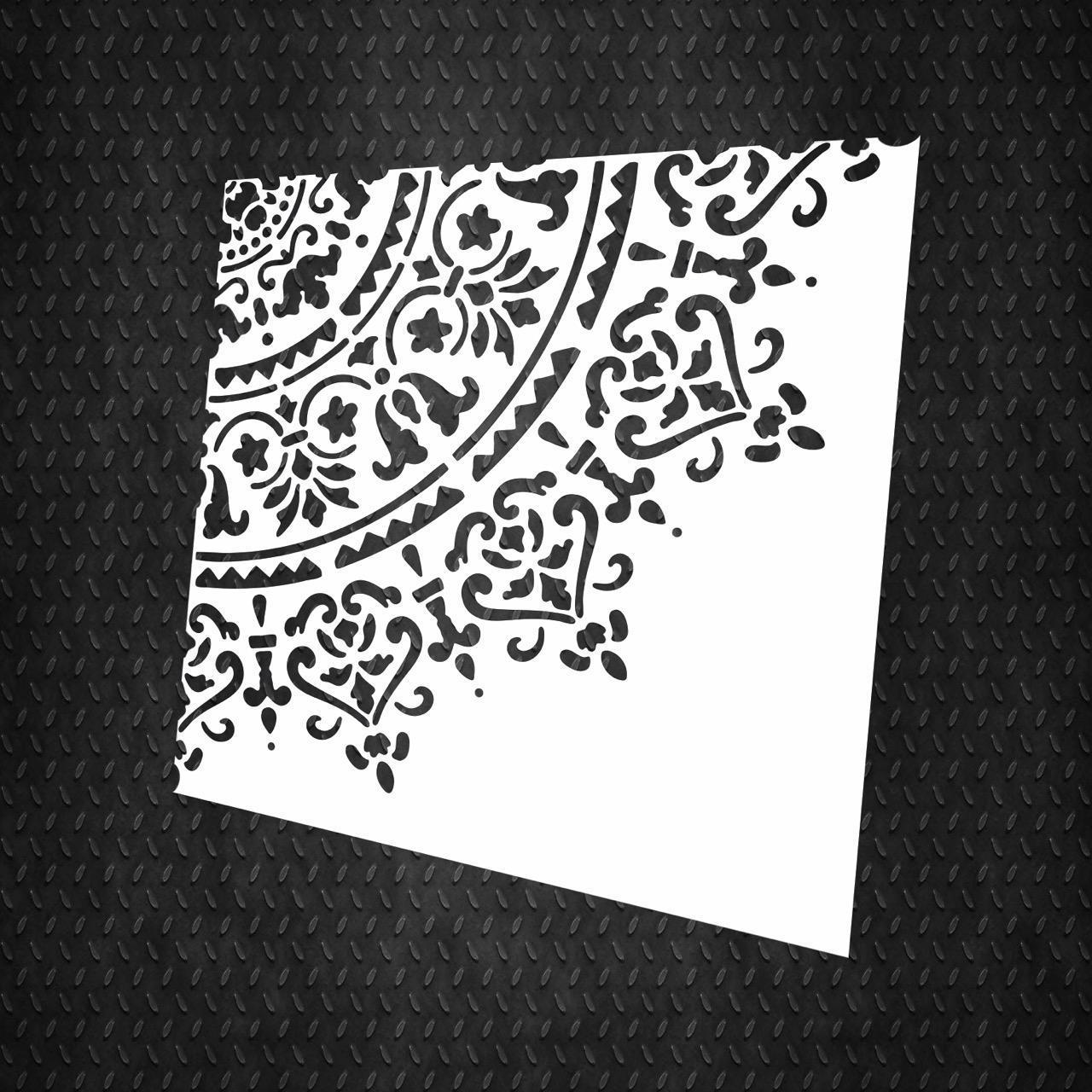 Трафарет многоразовый DFA Круглый узор 80 для штукатурки и краски (С00080)