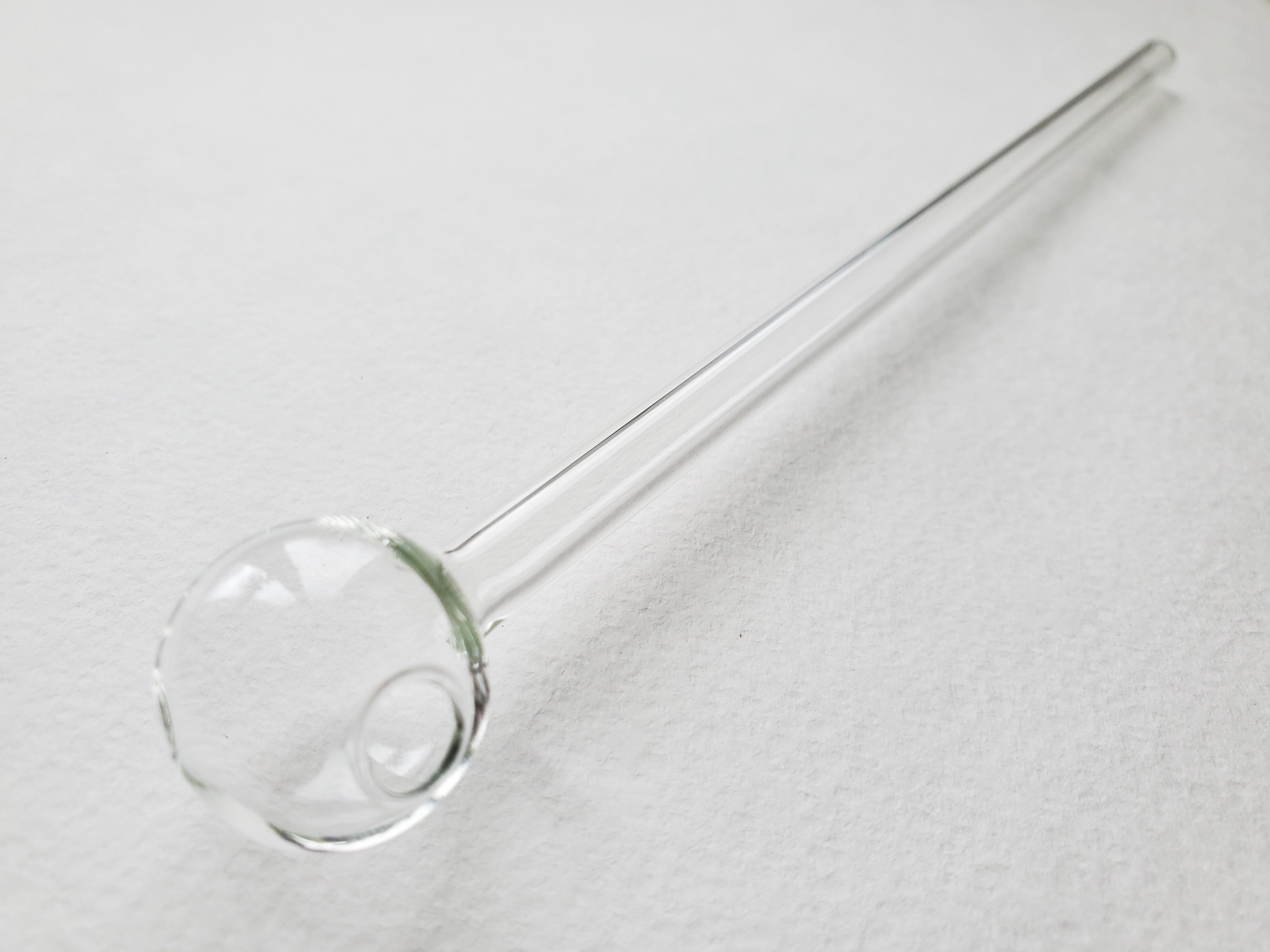 Трубка з колбою лабораторна боросилікатне скло 20 см (d200x)