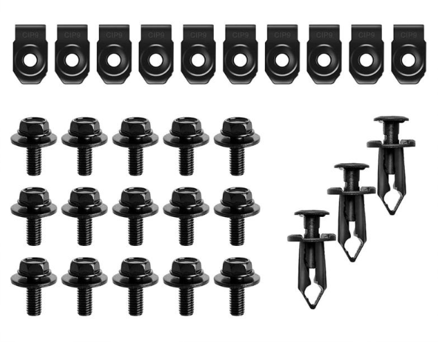 Набір кронштейнів 28 шт. для крила/бампера/дверей/бічної спідниці авто