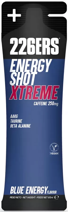 Гель 226ERS Energy Shot XTREM 250 мг кофеина синяя энергия 60 г