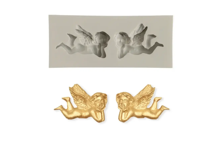 Кондитерский молд Ангелы 39x91 мм Серый (40649) Кондитерский молд Ангелы 39x91 мм Серый (40649)