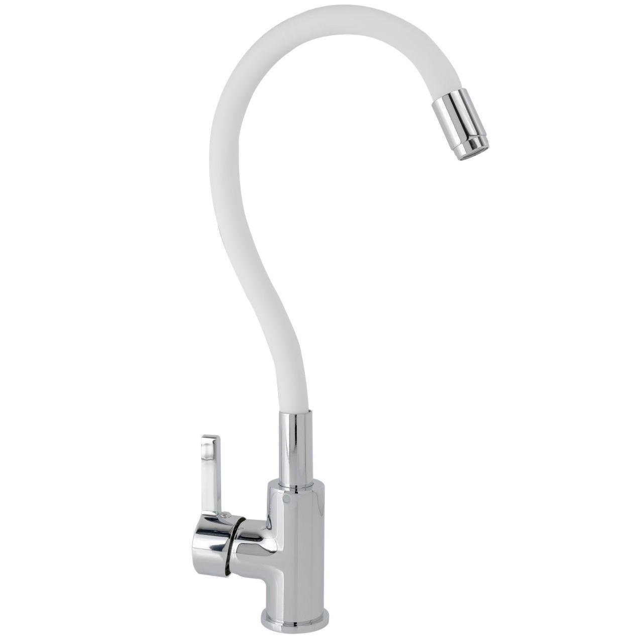 Смеситель для кухни Platinum Germece CS8519-3 PLS-A21356 с гибким изливом Белый (151353) Смеситель для кухни Platinum Germece CS8519-3 PLS-A21356 с гибким изливом Белый (151353)