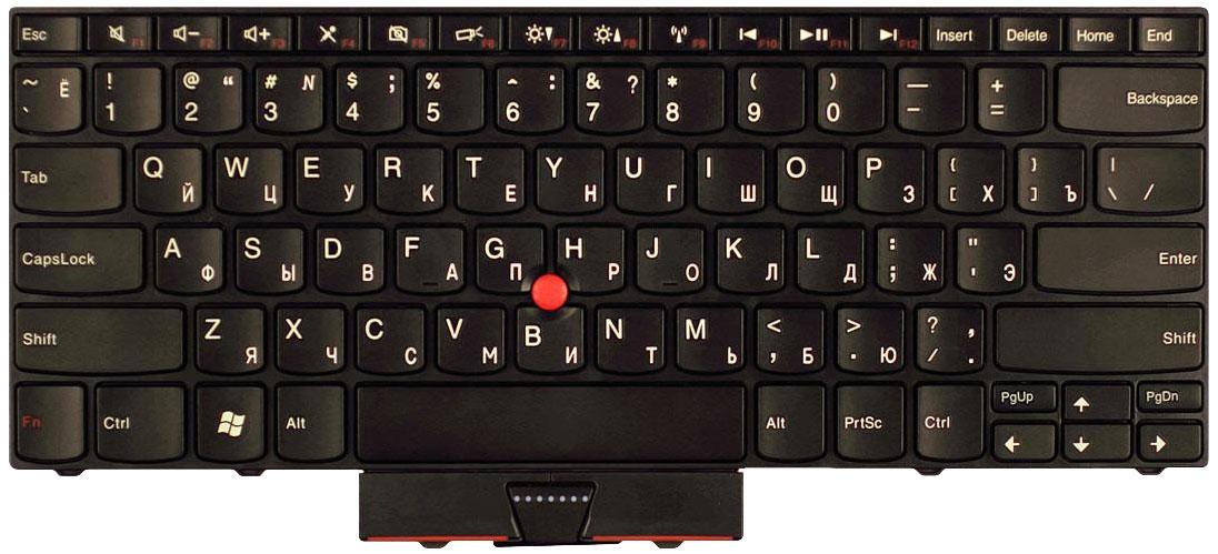 Клавиатура для ноутбука Lenovo ThinkPad Edge 14/15/E40/E50 Point Stick Black