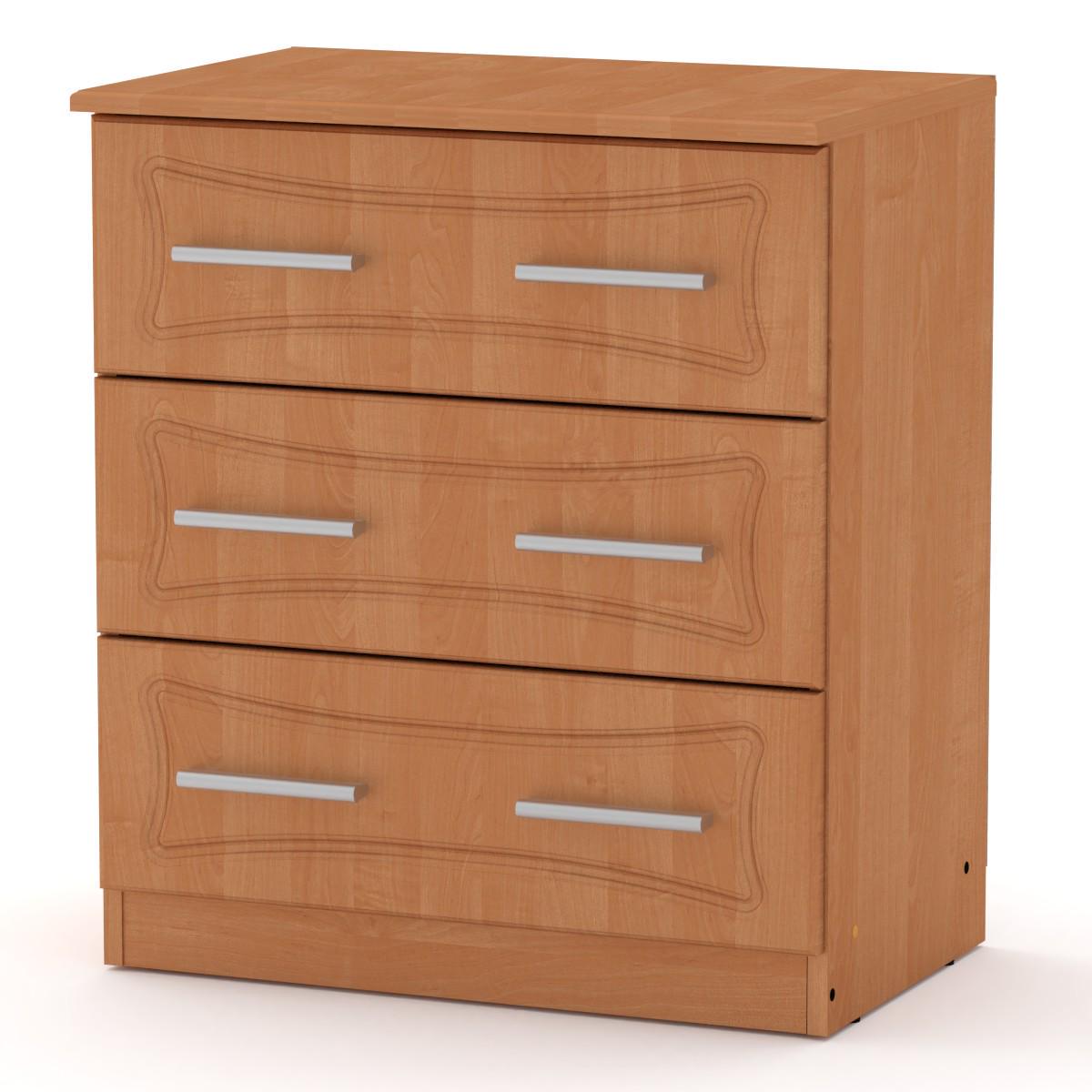 Комод для вещей Компанит 3А МДФ Ольха