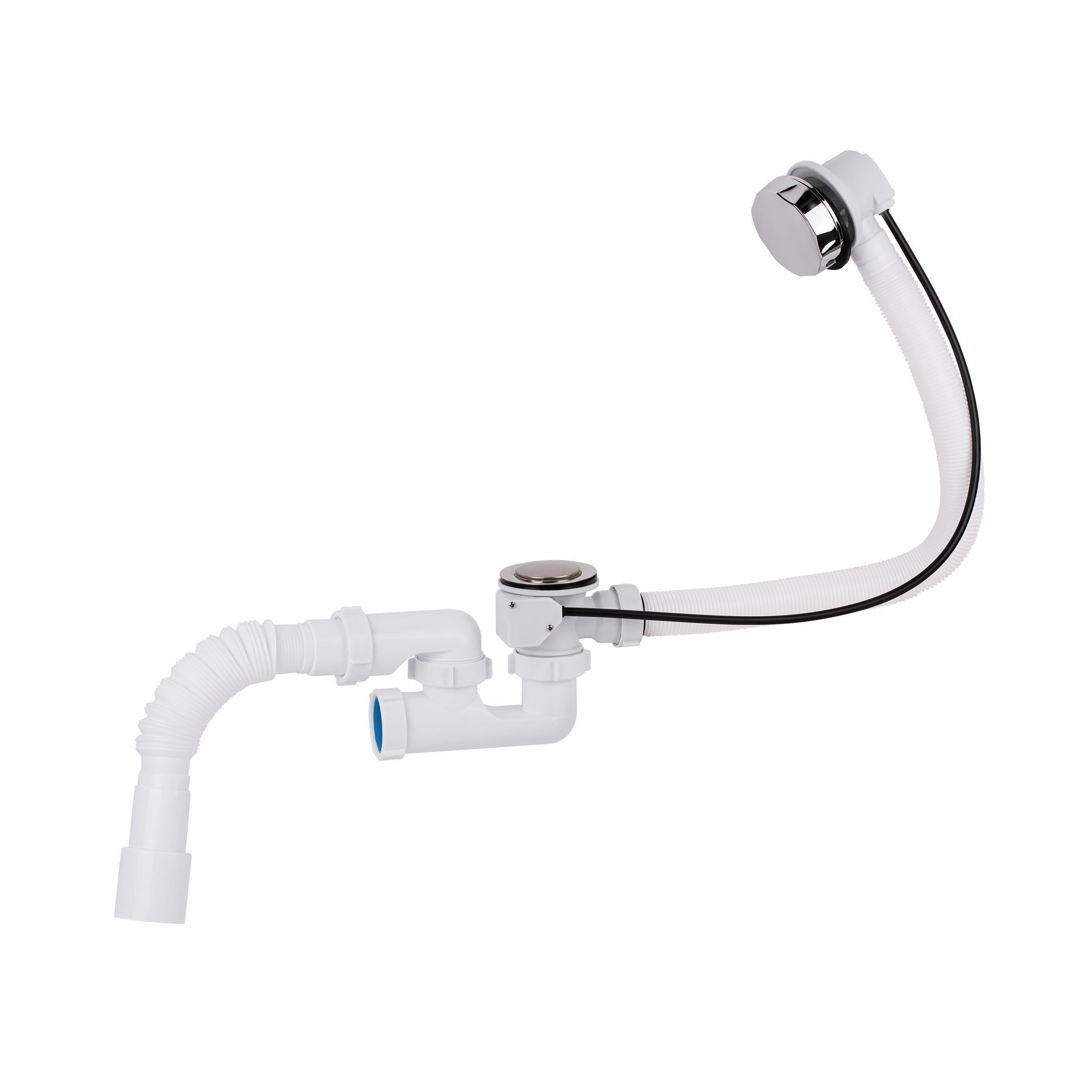 Сифон для ванны Lidz 60 03 V002 01 с ревизией выход 50 мм White Сифон для ванны Lidz 60 03 V002 01 с ревизией выход 50 мм White