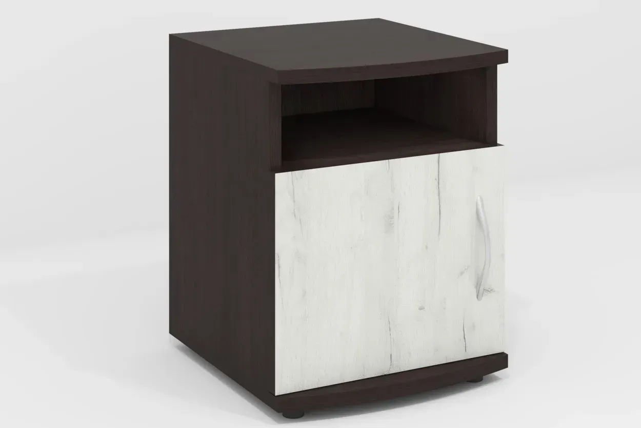 Тумба прикроватная Kontinent V-2 35х35х45 см Венге Магия/Дуб Крафт Белый (50788514)