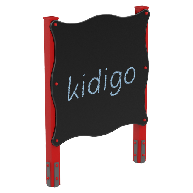 Доска для рисования для детской игровой площадки Kidigo 120х12х162 см Красно-черный (1127670967)