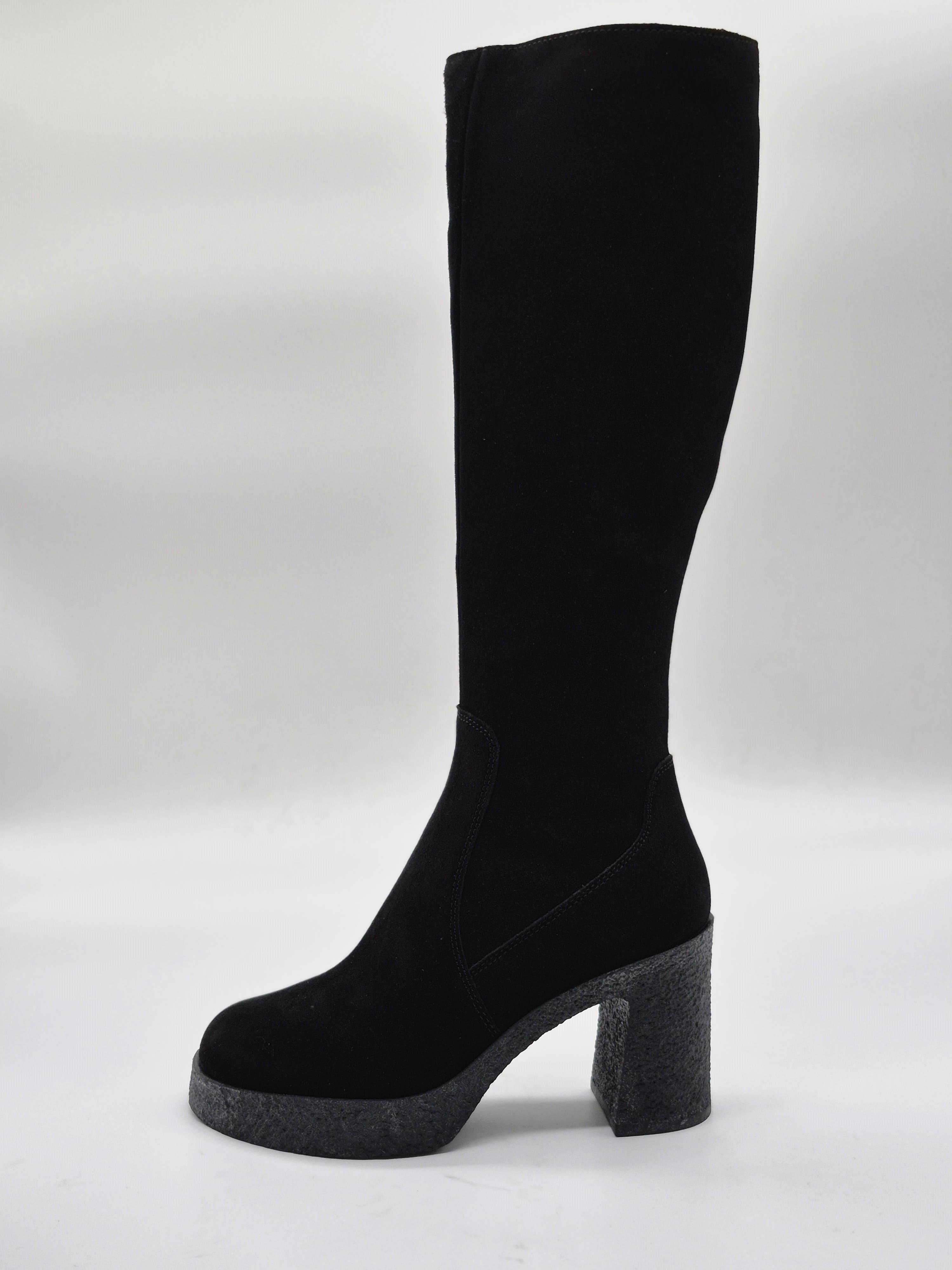Чоботи жіночі на підборах What For HITA р. 37,5 Чорний