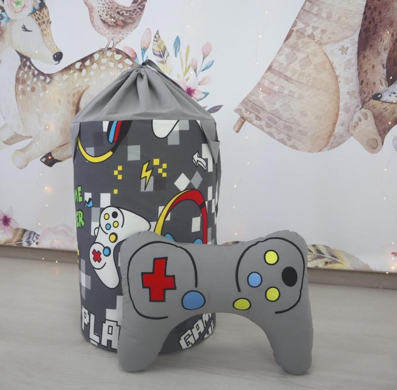 Вігвам для дітей Playsation графіт з матрацом і подушками з кошиком для білизни - фото 9 Вігвам для дітей Playsation графіт з матрацом і подушками з кошиком для білизни - фото 9