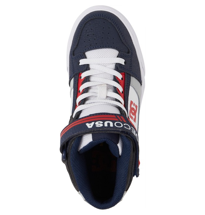 Кросівки DC Shoes Kids Pure High Top р. 32,5/1,5/20,8 см Темно-синій/Білий - фото 4