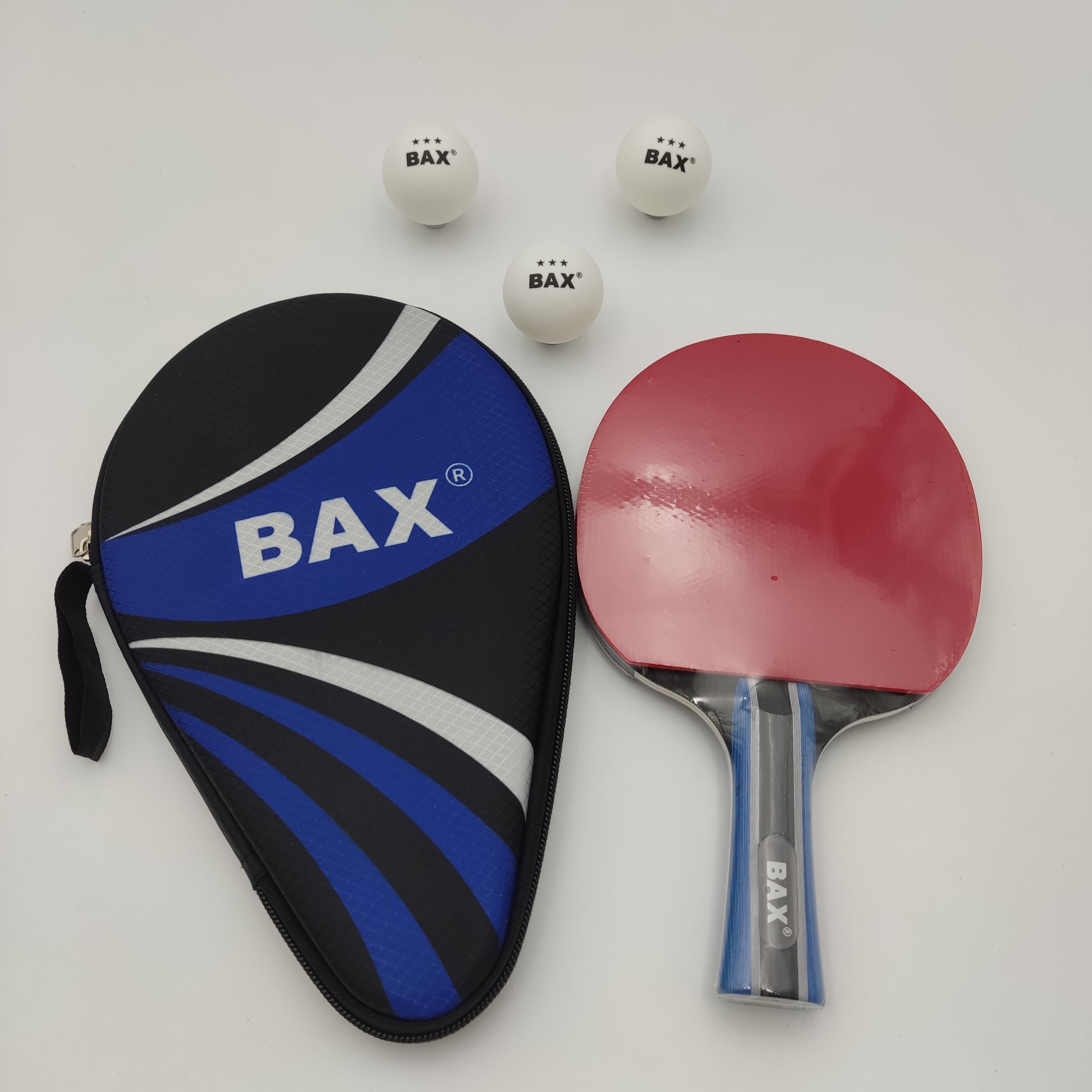 Ракетка для настільного тенісу Bax у чохлі та м'ячики 3 шт. (151311+151300)