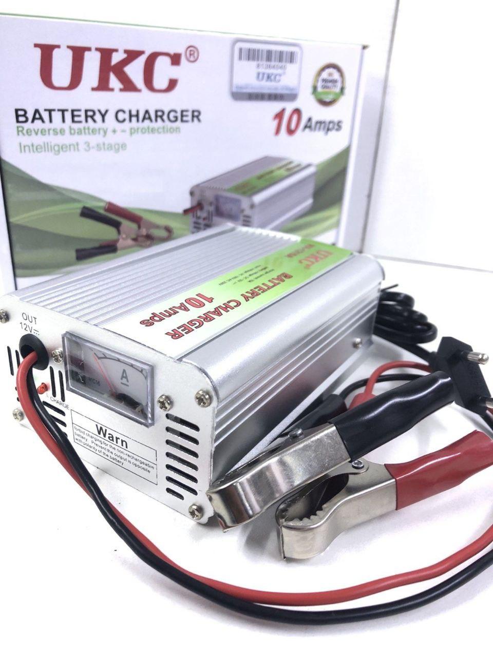 Зарядное устройство для аккумуляторов UKC 12V 220V 10A с встроенным амперметром - фото 3