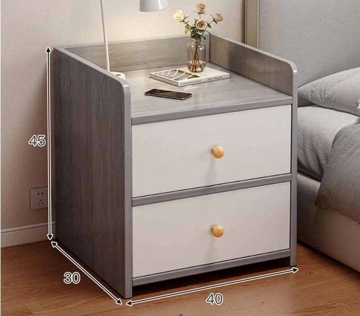 Тумба прикроватная STL-MD 76 с шухлядами 40х30х45 см Серо-белый (2847394698) - фото 7 Тумба прикроватная STL-MD 76 с шухлядами 40х30х45 см Серо-белый (2847394698) - фото 7