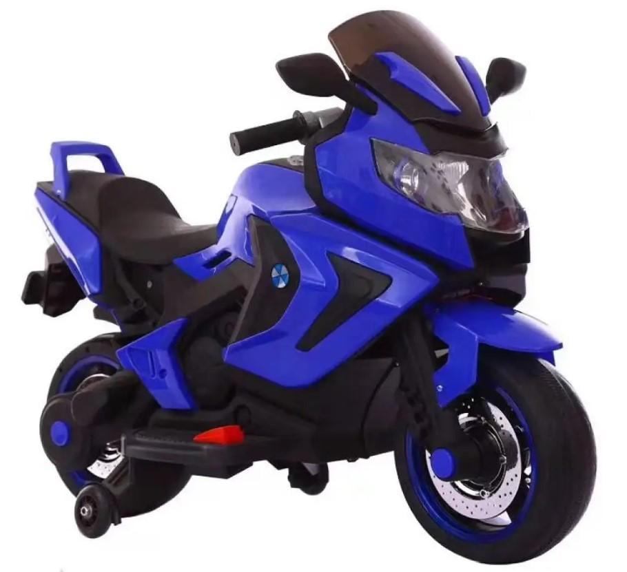 Электромотоцикл детский SPOKO SP-1600 с подсветкой до 60 кг Синий (21-76-42400547)