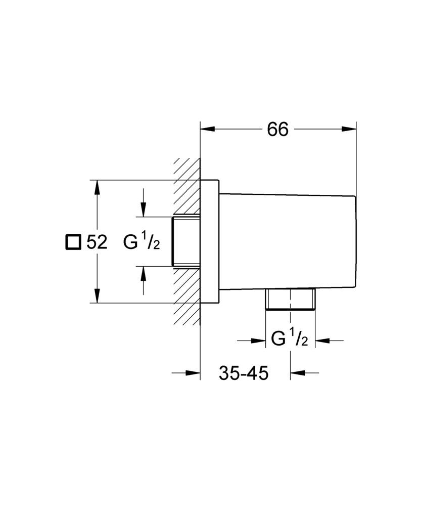 Подключение шланговое Grohe Euphoria Cube (27704000) - фото 3