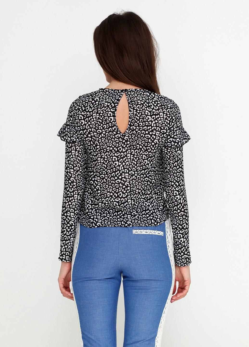 Блуза р. 38 Біло-чорний (4967155ral) - фото 3 Блуза р. 38 Біло-чорний (4967155ral) - фото 3