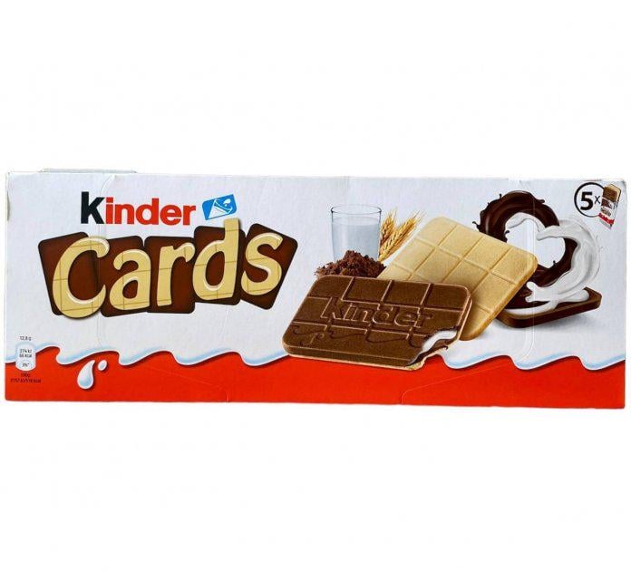 Печенье в шоколаде Kinder Cards 128 г