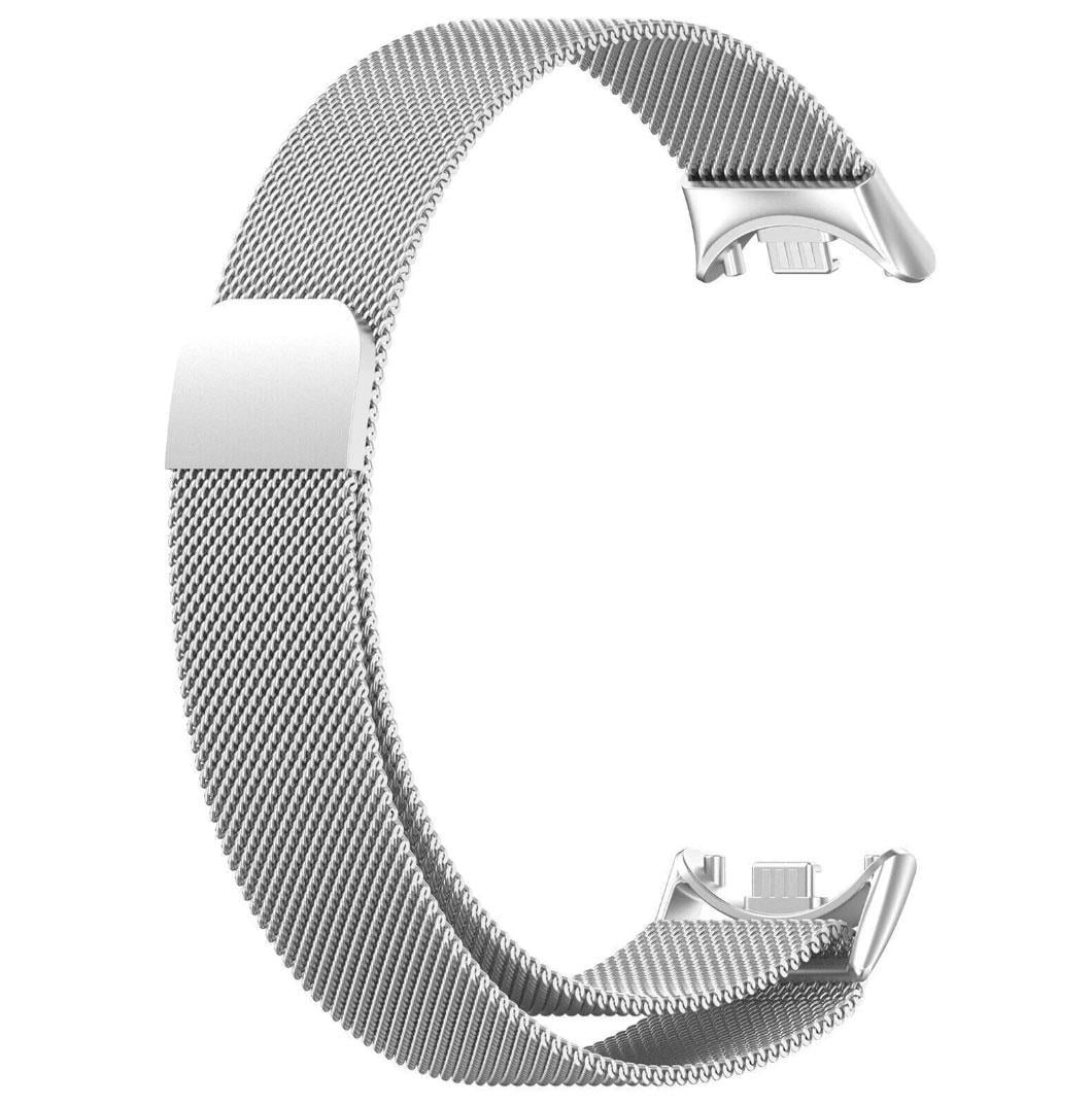 Ремешок металлический Mijobs миланское плетение для фитнес-браслета Xiaomi Smart Band 10 Silver (2669532382)